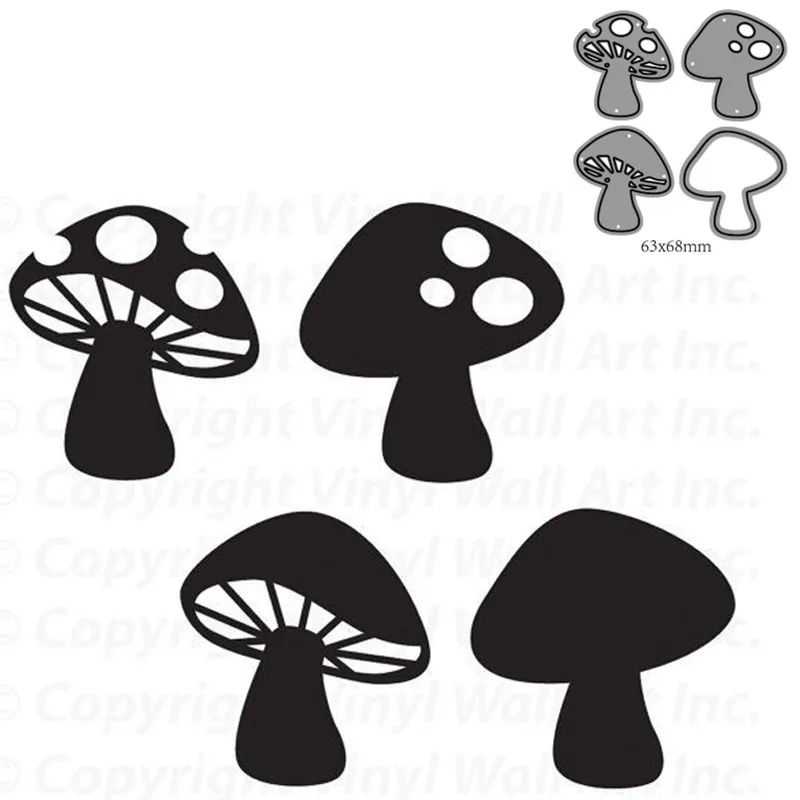 

Металлические штампы для вырезания форма для украшения грибов для скрапбукинга бумаги рукоделия Нож Форма лезвие штамп трафареты