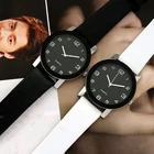 Женские черные часы с кожаным ремешком, модные милые Аналоговые кварцевые наручные часы из нержавеющей стали, женские повседневные часы, женские часы, 1 шт.