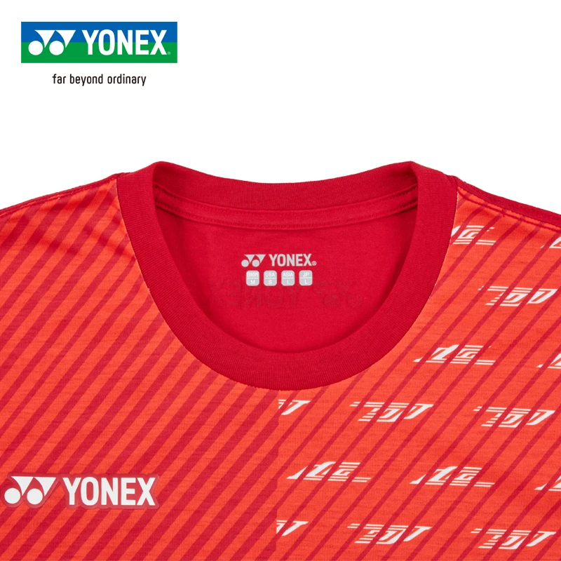 Мужская дышащая Футболка Yonex для бадминтона быстросохнущая Спортивная футболка