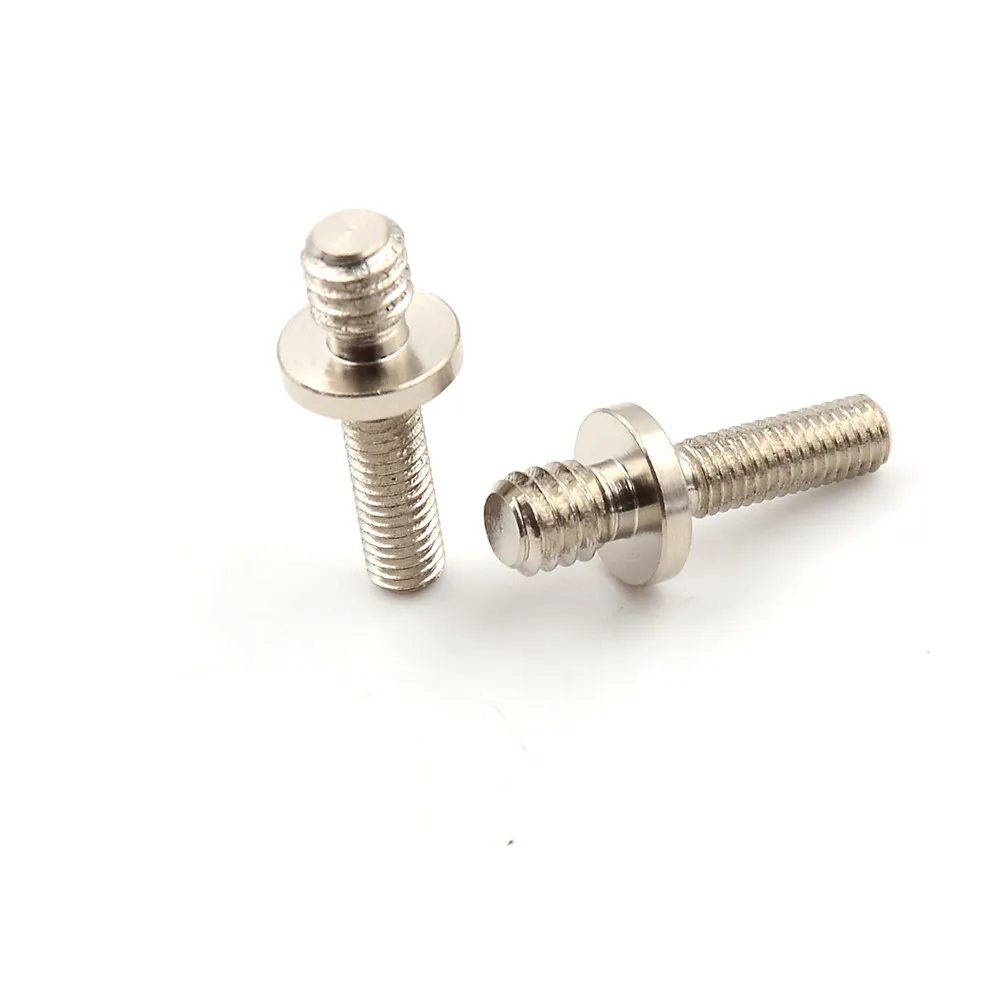 

2pcs/lot 1/4" Silver Male Threaded to M5 Male Threaded screw Adapters for tripod camera