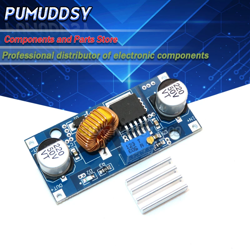 1 шт. XL4015 5A постоянного тока в переменный ток 4V 38V до 25 V 36V Шаг вниз питание