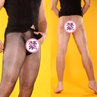 Сексуальные мужские колготки Doyeah телесного цвета с наконечником для пениса, открытые прозрачные колготки (без покрытия ног)