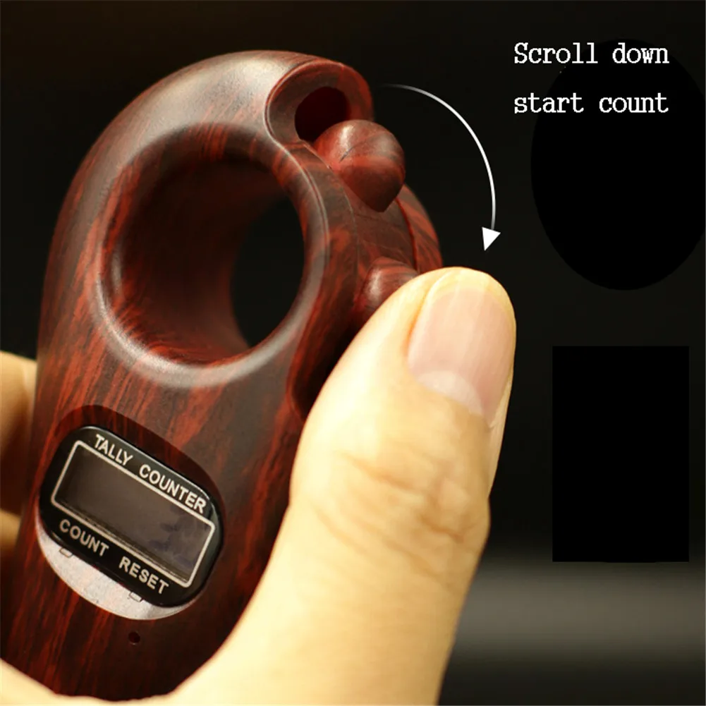 Цифровой счетчик пальцев с ЖК дисплеем электронный цифровой Tally Namo Amituofo Buddha Beads