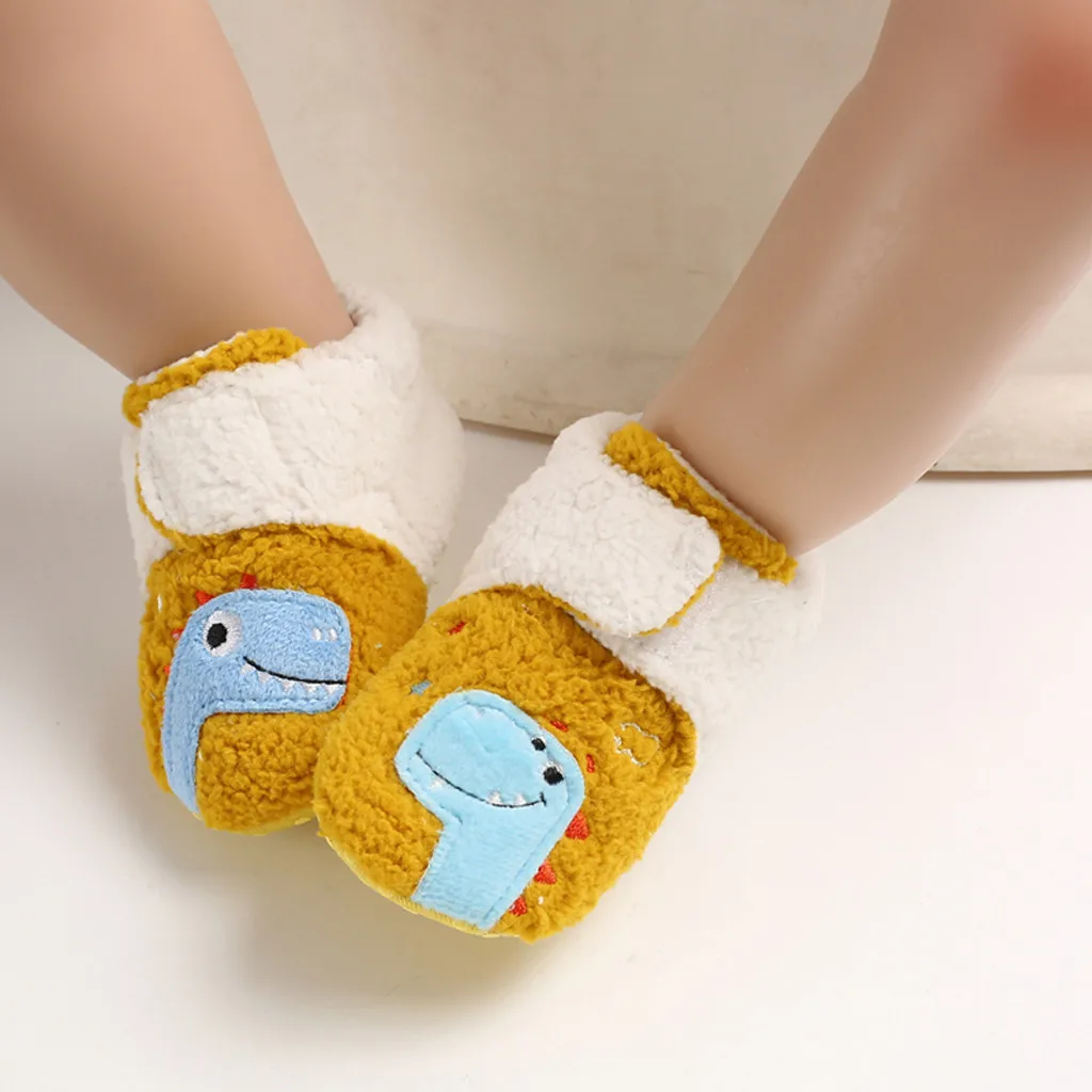 Kawaii/Мультяшные ботиночки для малышей Милая пушистая обувь маленьких девочек и