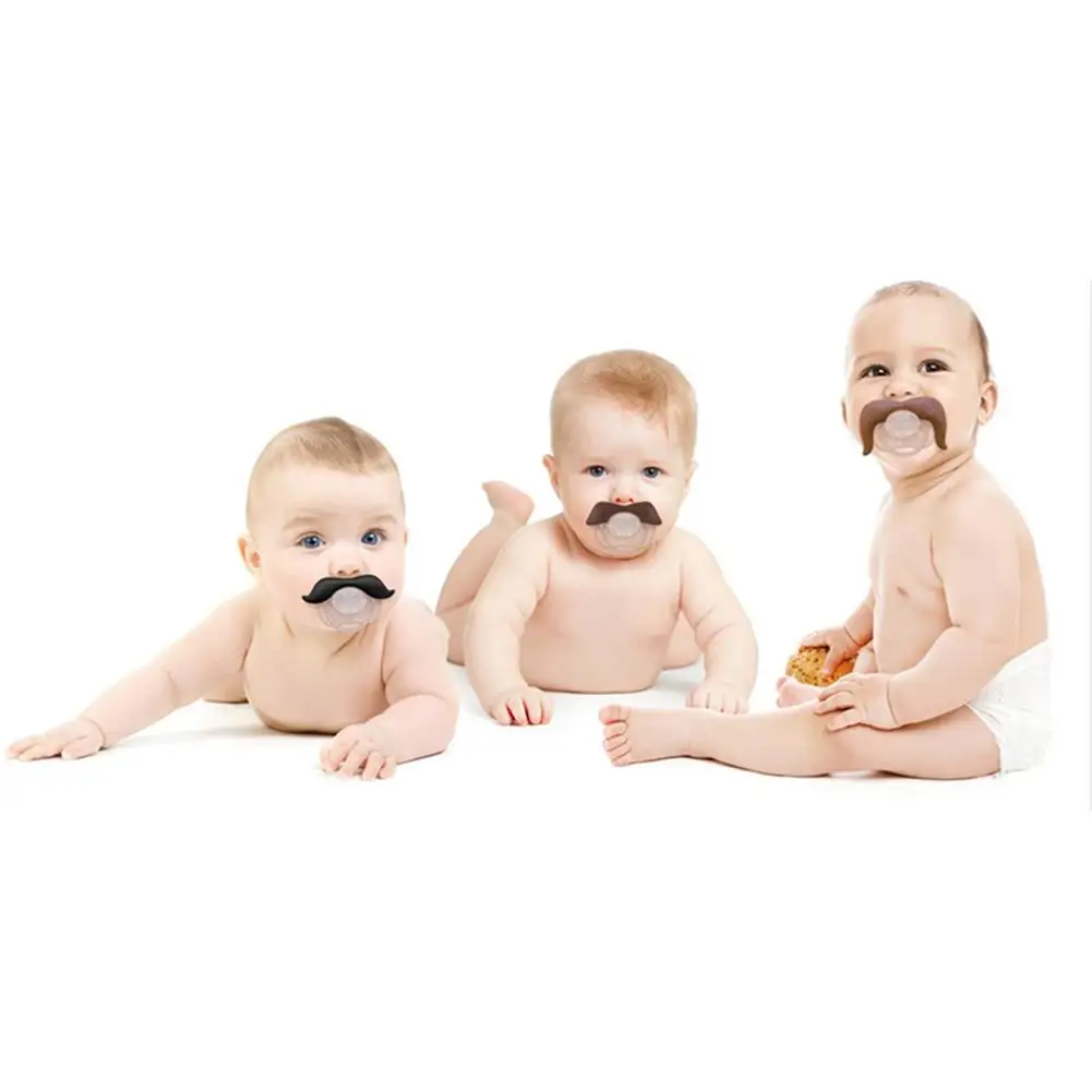 Kidlove Детские веселый безопасный силиконовые успокоитель младенцев игрушки для малышей Новинка; Соска с усами для младенцев Детские пустышки для зубов