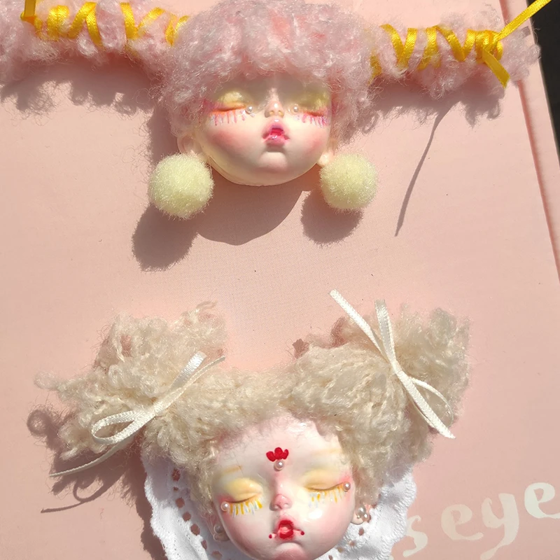 Мягкая вьющаяся шерстяная пряжа для ручного вязания круглая нить вязаная кукла