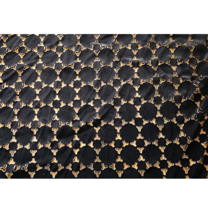 Черная эластичная бархатная модная юбка из позолоченной ткани | Дом и сад