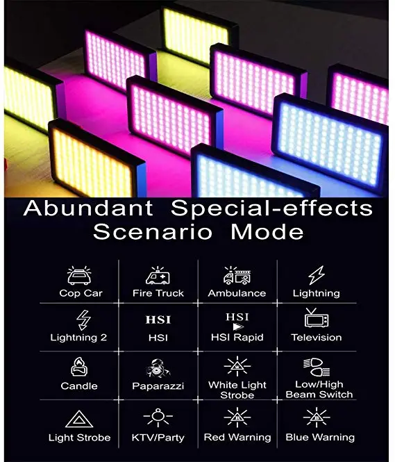 Светильник для фотосъемки ing 12 Вт светодиодный мини Карманный RGB светильник