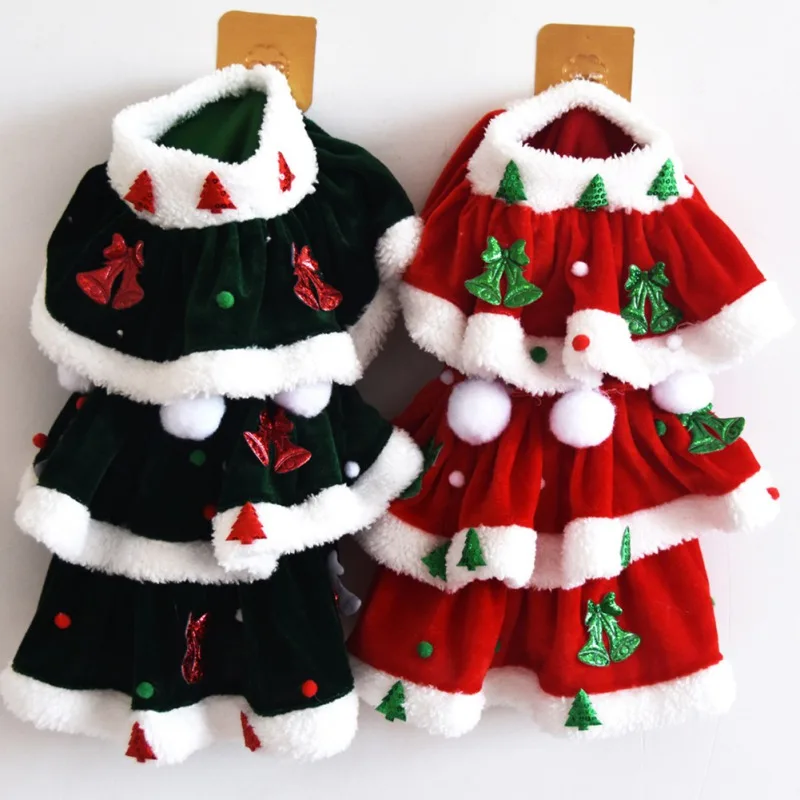 

Christmas Dog Skirts Winter Pet Clothes Xmas Costume Yorkie Chihuahua Clothes Dresses Pet Clothing Holiday Gift
