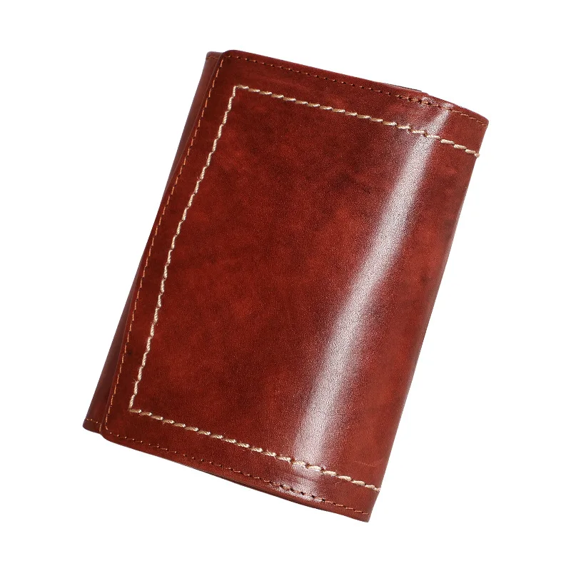 

New Authentic Leather Retro Woman's Wallet, Short, Multi-purpose Small Change, Fashionable Card bags, Woman's bags.