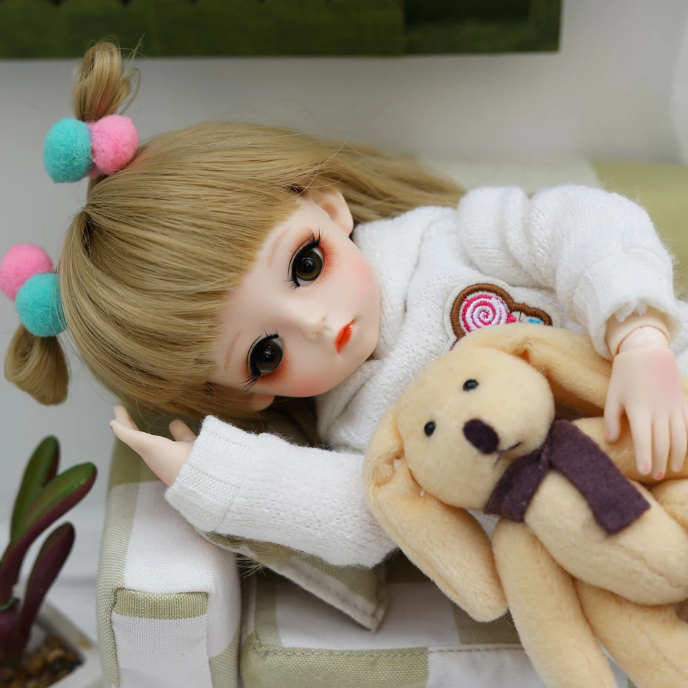 Bjd кукла 30 см подарки для девочки 18 суставов с одеждой DIY лучшие ручной работы