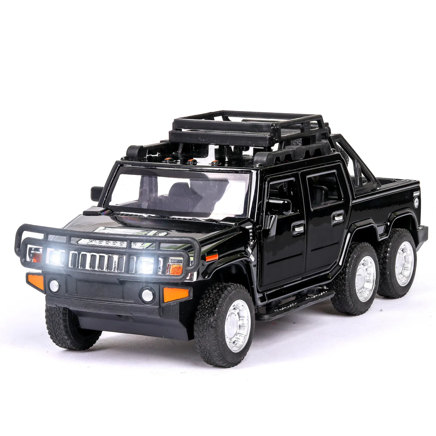Литье под давлением 1/32 сплав Hummer Модель автомобиля шесть колес внедорожный
