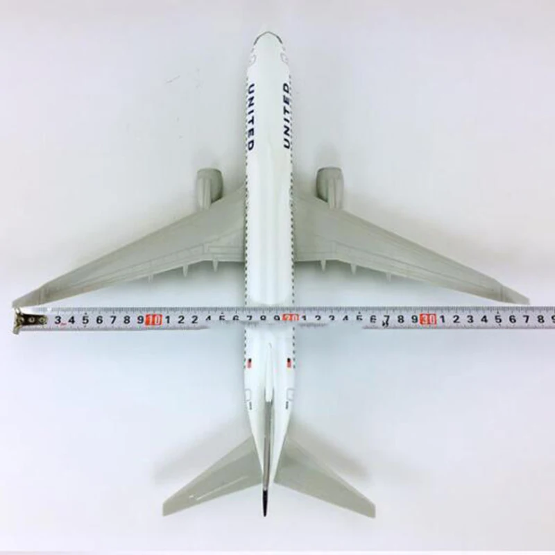 40 см B737-800 большой United игрушечные модели самолетов литья под давлением Пластик