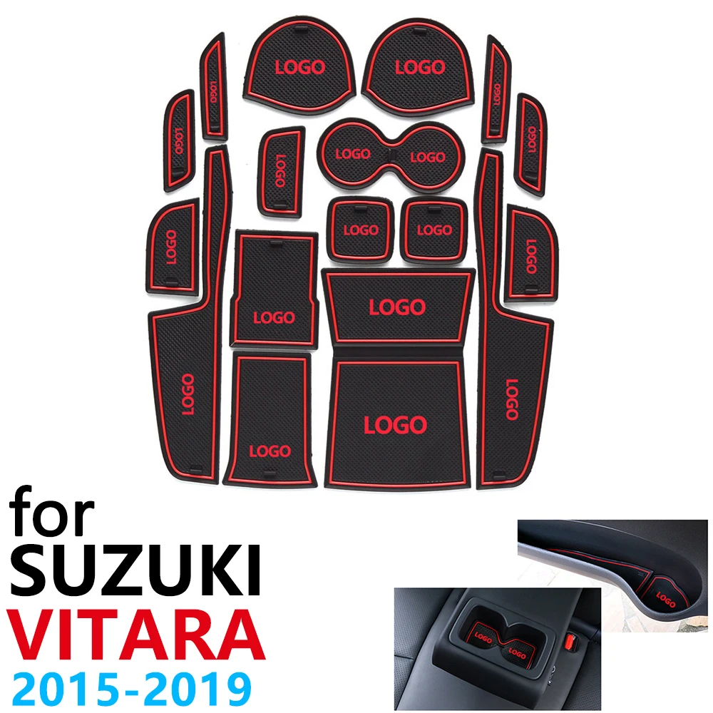Противоскользящие резиновые чашки подушки Салонные подложки для Suzuki Vitara LY