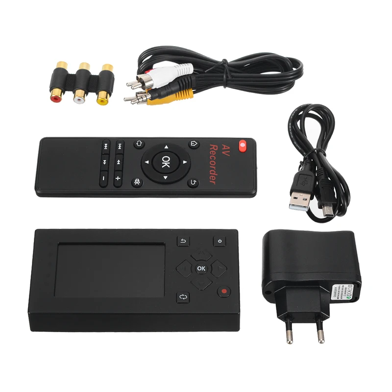 

Video Audio Capture Converter Recorder VHS/Camcorder Tapes 8GB Memory 3" Screen Capture Box For VCR DVD Camcorder Game Console