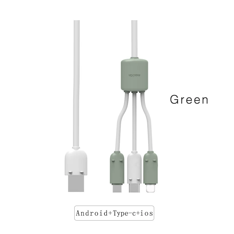 Кабель для передачи данных Maoxin Three-in-one Apple 7 P Android зарядный кабель Type-C