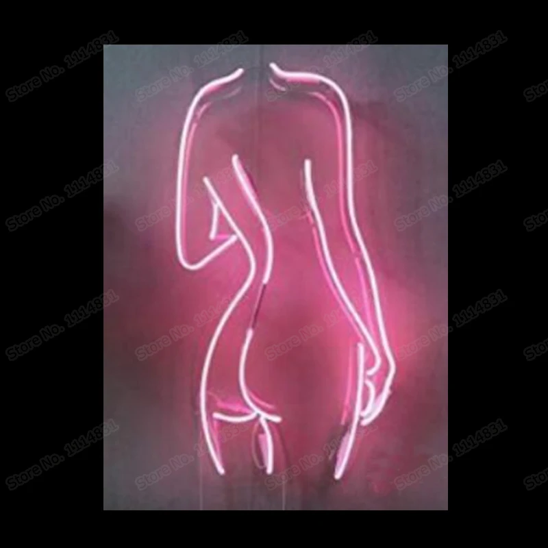 Эротическая неоновая вывеска на спине для девушек и обнаженных женщин
