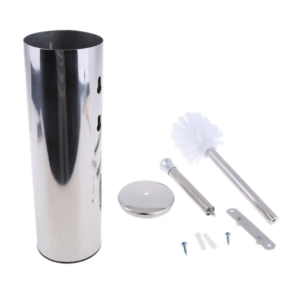 

Stainless Steel Wall Mounted Home Bathroom Toilet Brush and Holder Set