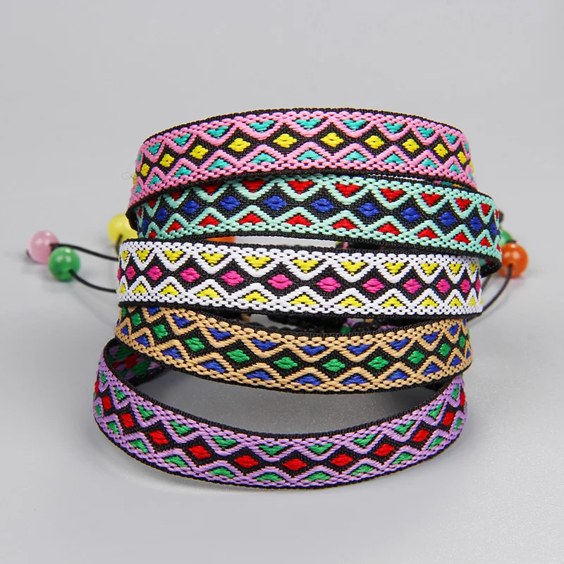 Браслет дружбы в стиле ретро бохо яркий веревочный браслет для женщин и мужчин