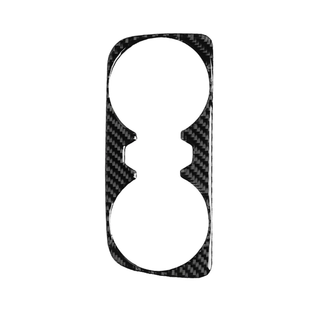 

RHD Car Carbon Fiber Armrest Cup Holder Panel Sticker Trim For Audi Q7 2016-2019