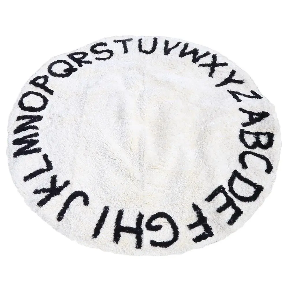 26 букв вязаный крючком круглый коврик игровой палатка для детей украшение дома