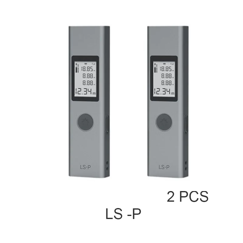 Xiaomi Duka лазерный дальномер 40 м LS-P USB флэш-дальномер для зарядки высокая точность измерения портативный дальномер - Цвет: 2 Pcs  LS-P