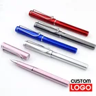 Цветная крассветильник, U-образный зажим для ручки, металлическая ручка с логотипом на заказ, гравировка текста, рекламная ручка, офисные и школьные канцелярские принадлежности, оптовая продажа