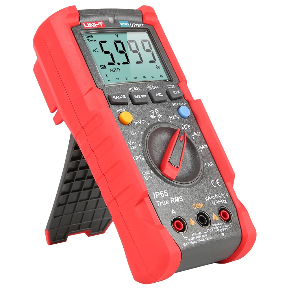 UNI T Цифровой мультиметр 6000 отсчетов Вольтметр Амперметр Авто Диапазон True RMS