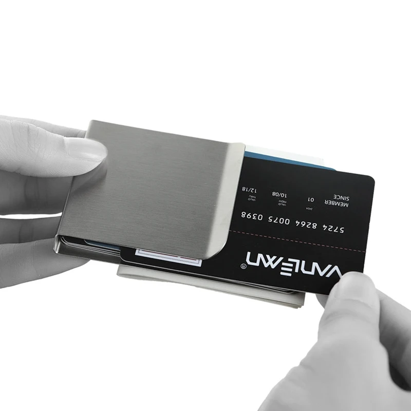 Зажим для денег из нержавеющей стали тонкий кошелек с зажимом мужчин