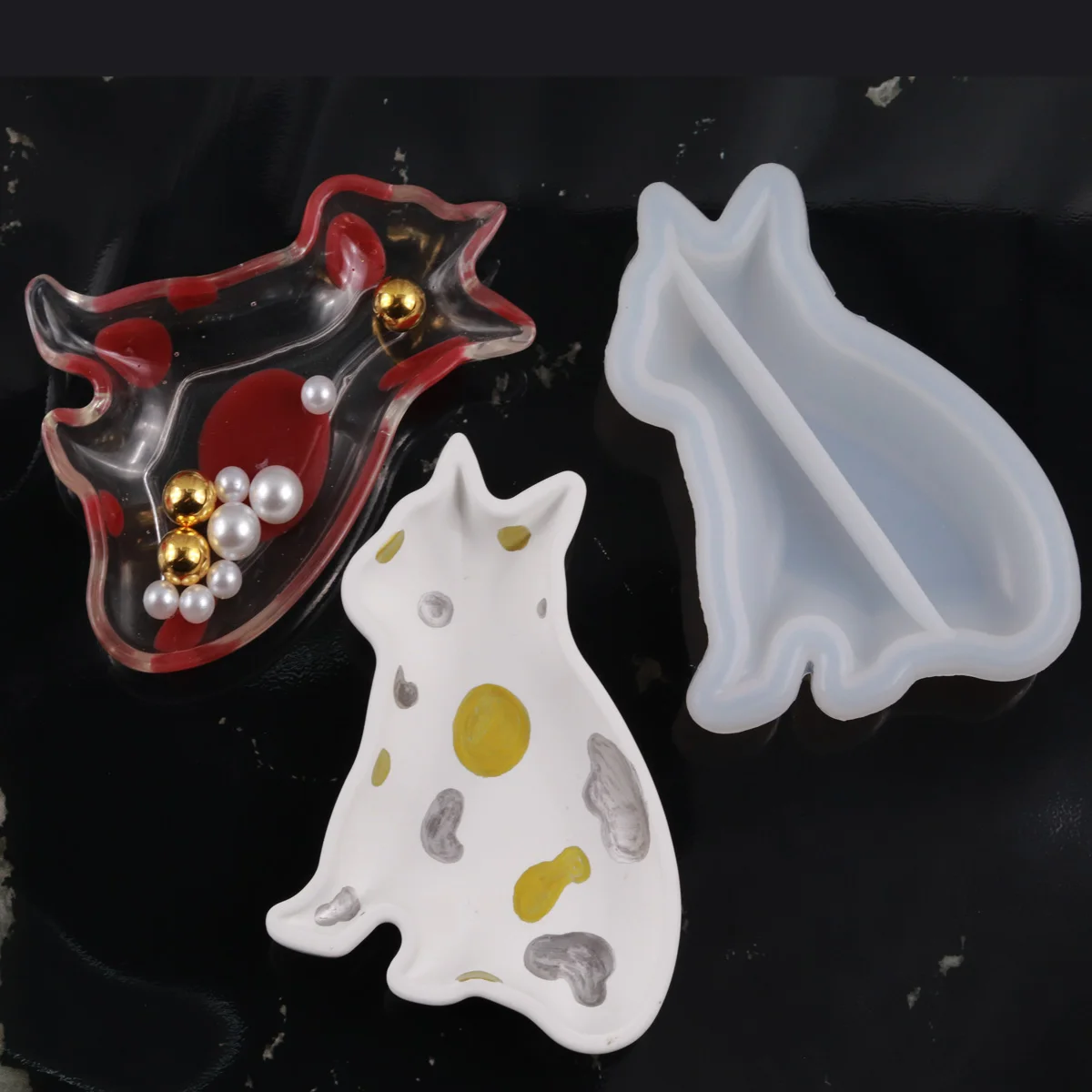 Форма для бетонных фруктов форма в форме медведя ракушки мыла посуда хранения из