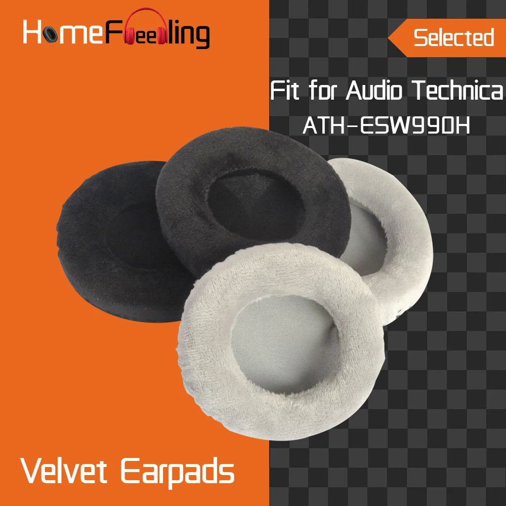 

Homefeeling Earpads for Audio Technica ATH ESW990H Headphones Earpad Cushions Covers Velvet Ear Pad Replacement