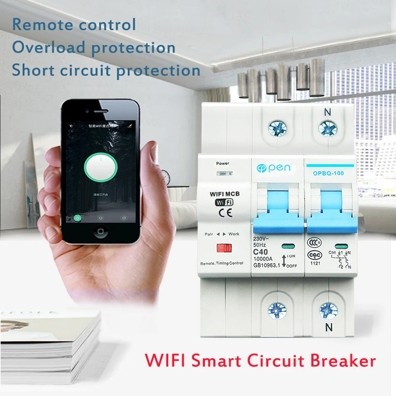 На второе поколение Американская классификация проводов 2р WiFi смарт автомат