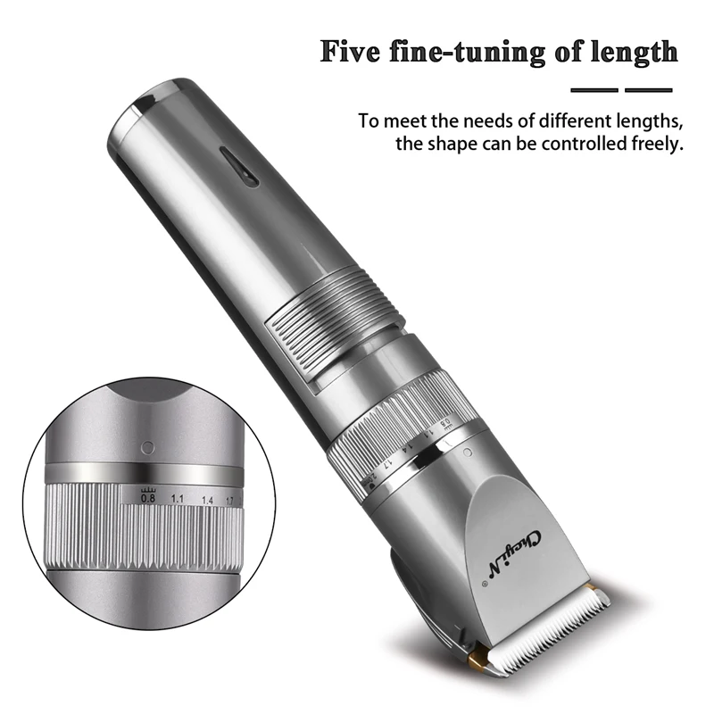 

CkeyiN Professional Hair Trimmer Electric Hair Clipper Ceramic Blade Head Trimmer Rechargeable Razor Hair Cutter Barber Machine