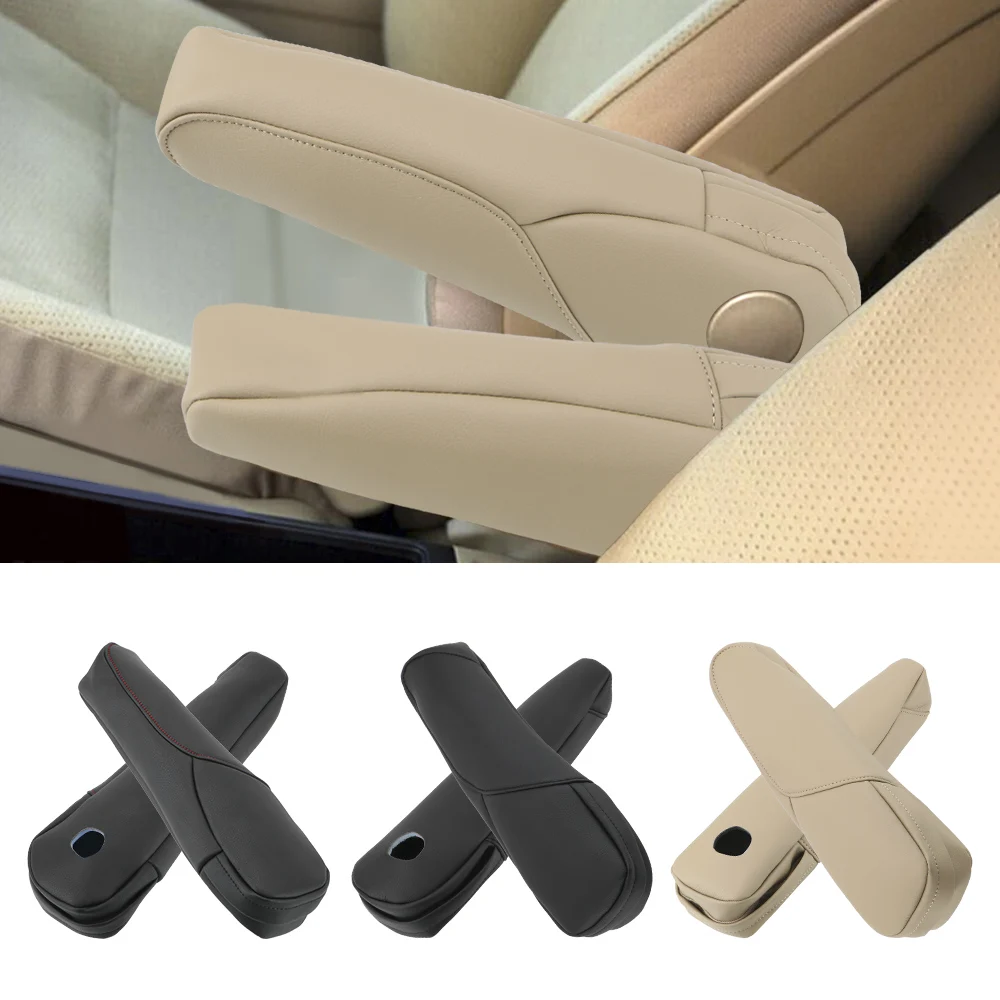 

Side Seat Armrest Handle Decor Cover Protection Trim 1 Pair Microfiber Leather For Honda CRV 2007 2008 2009 Car-Styling