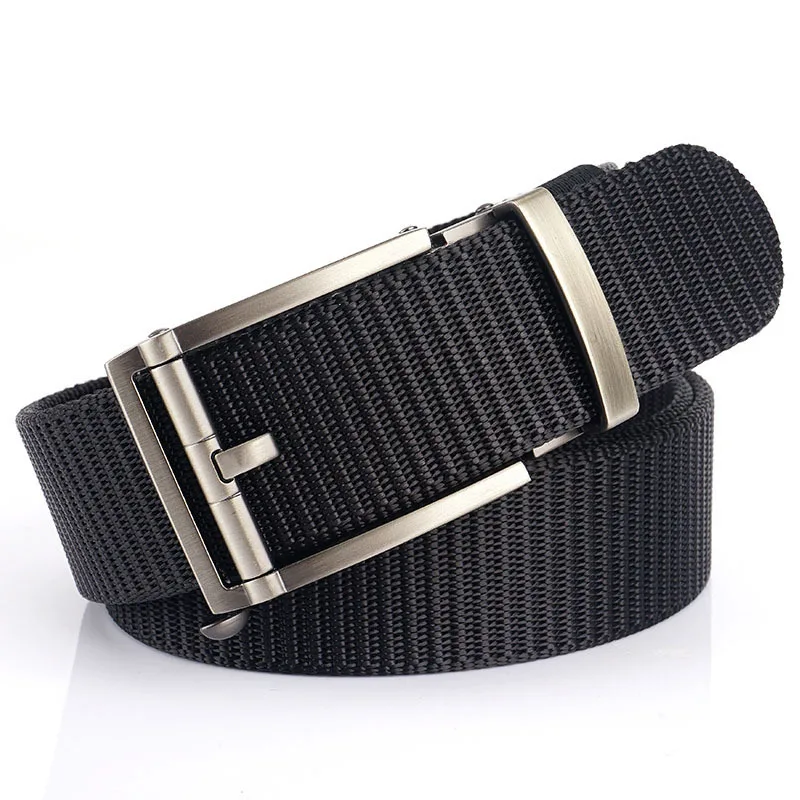 

New automatic buckle canvas pants belt men's casual fashion wildNon-porous belt personality simple business