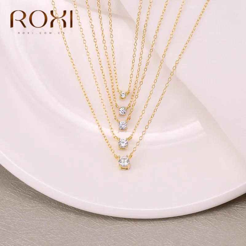 Ожерелье с подвеской из серебра 925 пробы фианитами | Украшения и аксессуары