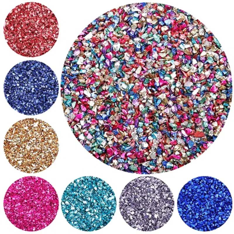 

25/50g 1-4mm Mixed Non-Porous Irregular Small Gravel Particles DIY Production Of Crystal Epoxy Filling Decoration Materials