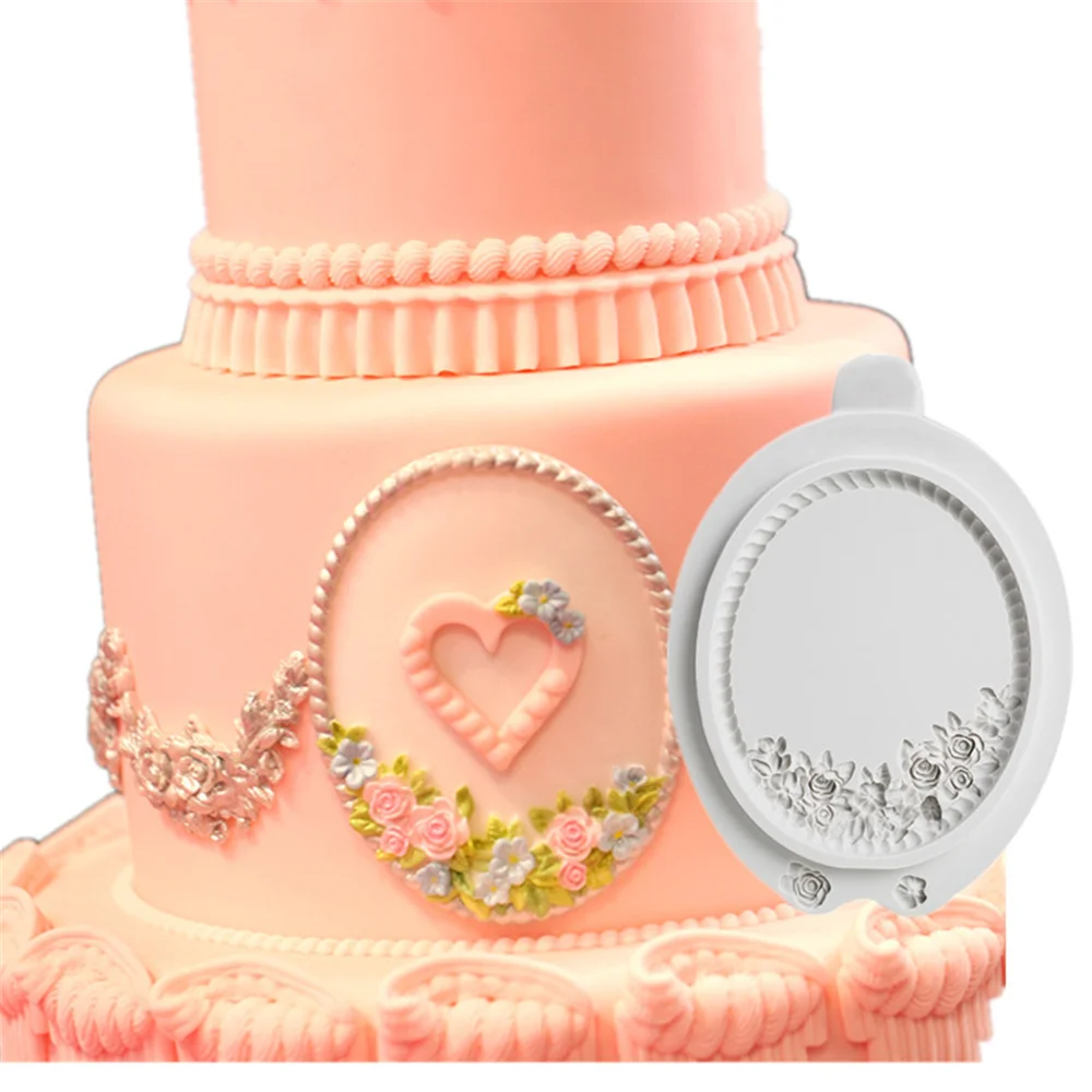 1 шт. новейшая рамка силиконовые формы для помадки инструменты украшения торта
