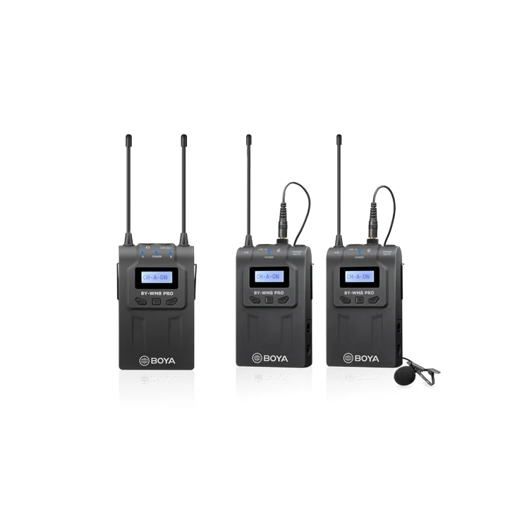 저렴한 WM8 Pro-K2 UHF 듀얼 채널 무선 마이크 시스템 마운트 및 스탠드