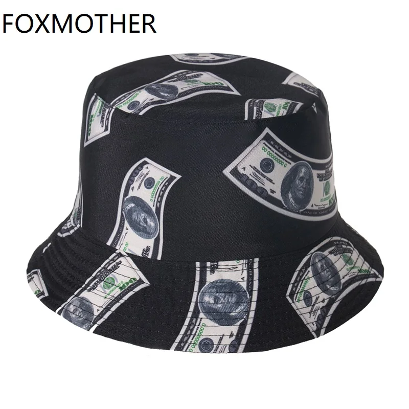 Панама FOXMOTHER в стиле панк Мужская уличная Кепка с узором виде доллара кепка