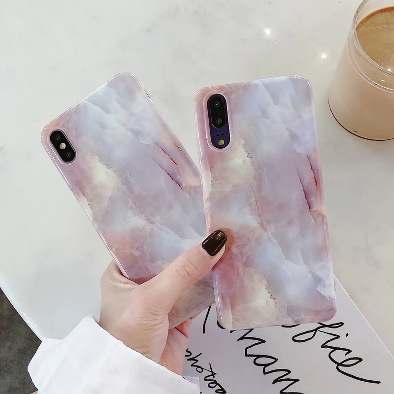 Чехлы с мраморным узором для huawei P20 P30 Mate20 Pro, матовый мягкий чехол из ТПУ с текстурой для Honor 9 10 Nova 3 3i 3e 4, задние чехлы