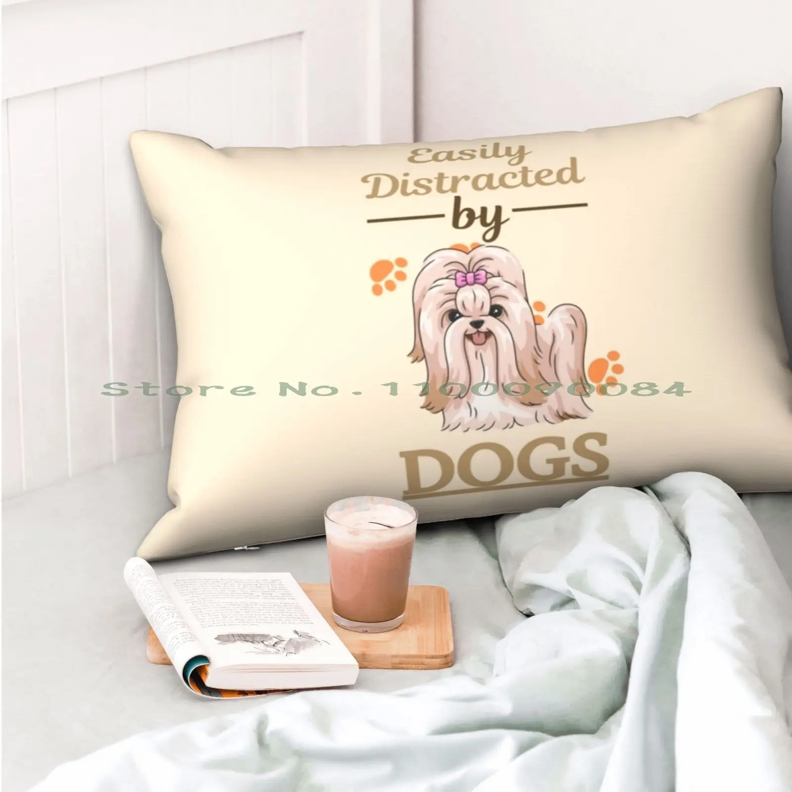 Чехол-Подушка с легким отвлечением собак Shih Tzu 20x30 50*75 чехол для дивана спальни