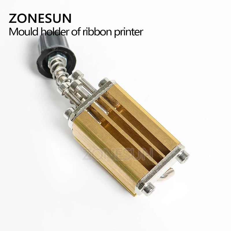 ZONESUN Mould holder of LT-50D ribbon printer coding device heat head stamping block letter die cave | Инструменты