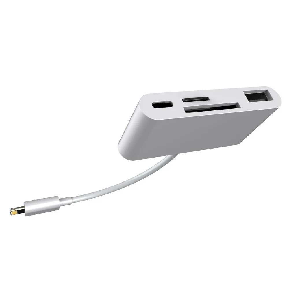 Четыре-в-одном для мобильного телефона USB2.0 кард-ридер подходит для Камера планшет устройство для считывания с tf-карт с зарядным устройством