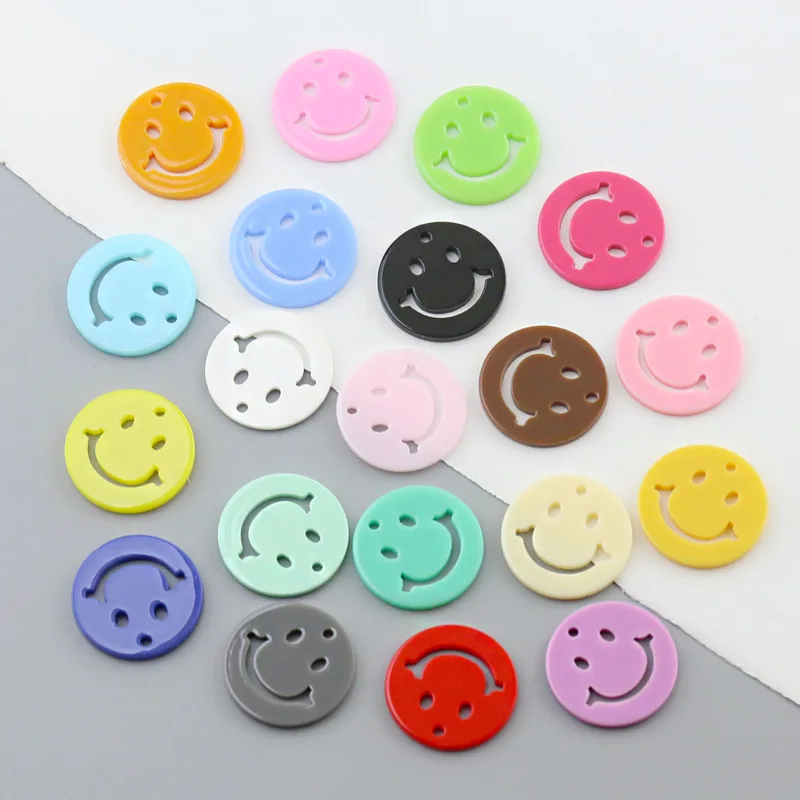 

Cute Smile Face Acrylic Patch Flatback DIY Scrapbooking Deco Parts Resin Crafts