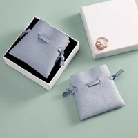 10pcs personalized logo pouches microfiber jewelry packaging for christmas wedding presents gift bags small chic bags