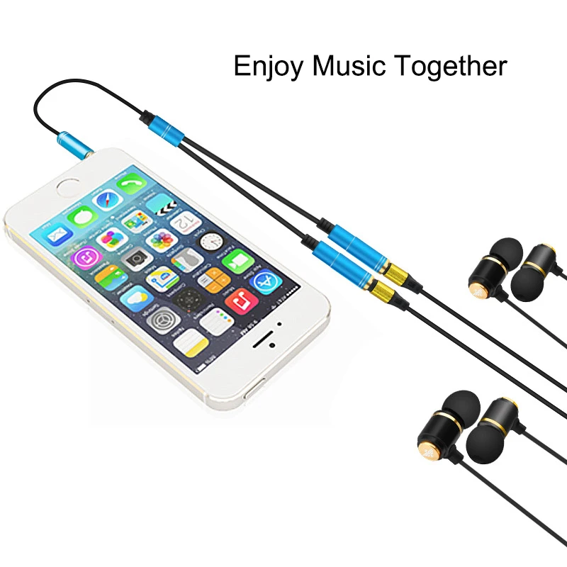 Аудиоразветвитель 3 5 мм с разъемом папа на 2 мама удлинительные кабели для