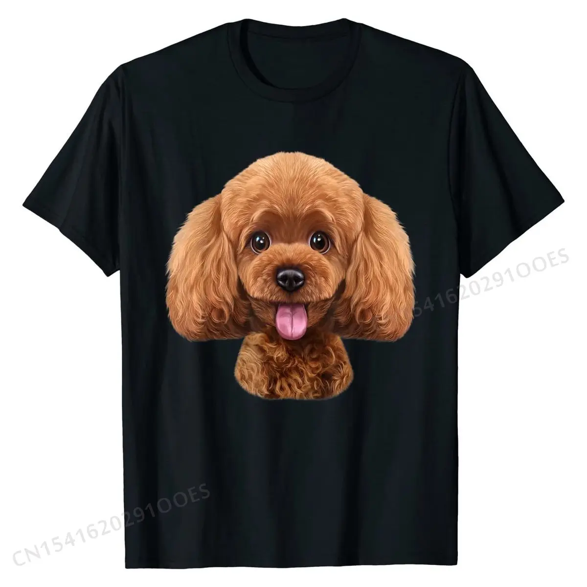 

Playful Toy Poodle Face, Funny Dog T-Shirt Cotton Unique Tops & Tees Funny Man T Shirts