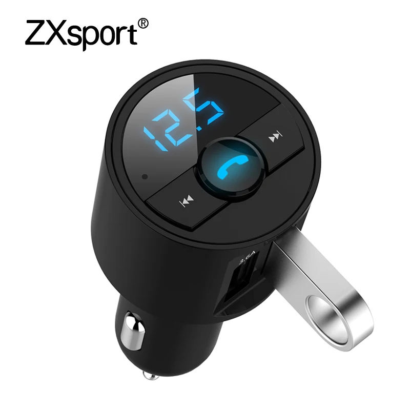 3.6A быстрый USB Зарядное устройство Bluetooth 5 0 автомобильный набор свободные руки FM