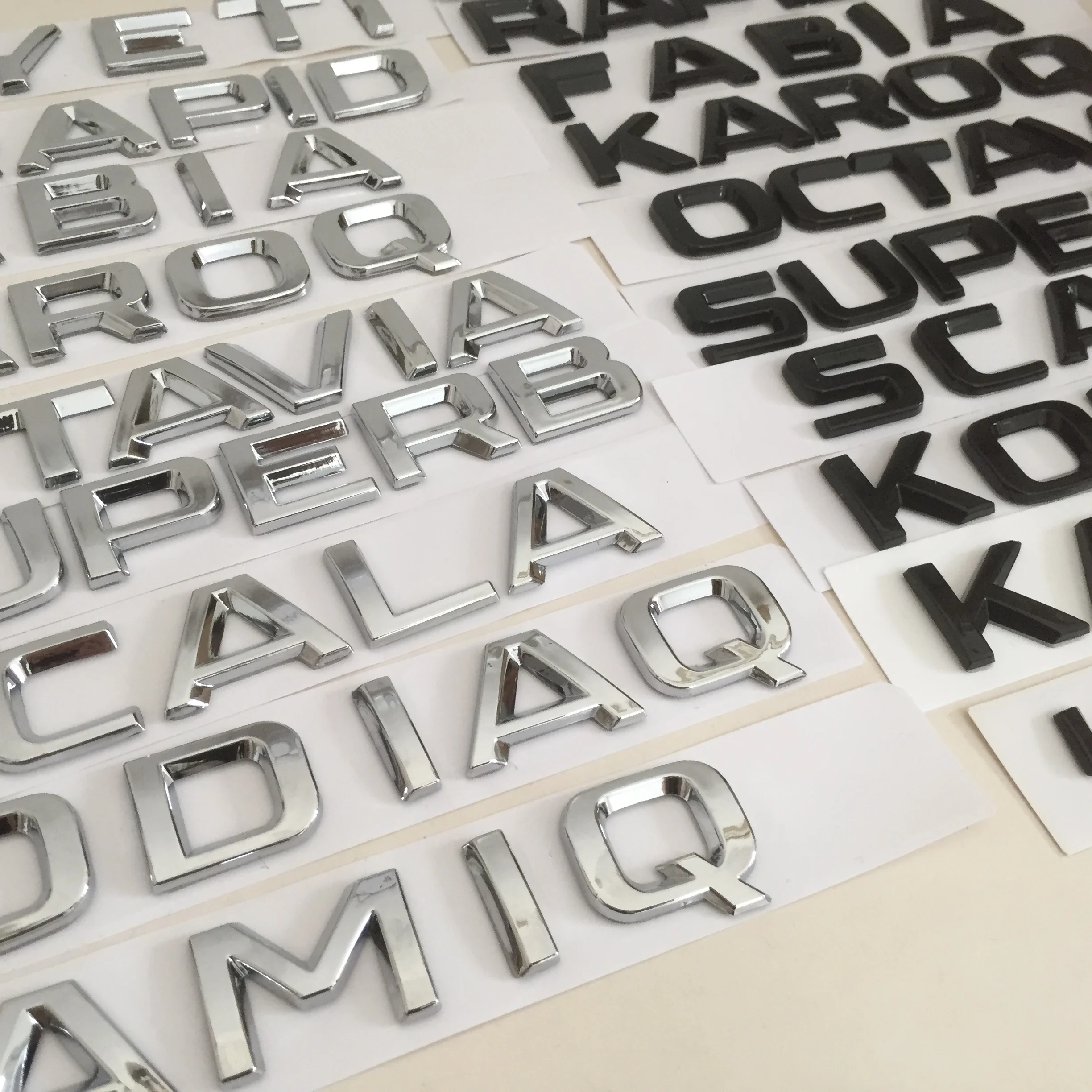 3D ABS Octavia Superb RAPID FABIA KAMIQ KAROQ KODIAQ YETI SCALA 4X4 Автомобильные буквы задний багажник